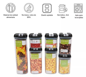 Set Organizador De Alimentos X7 Piezas